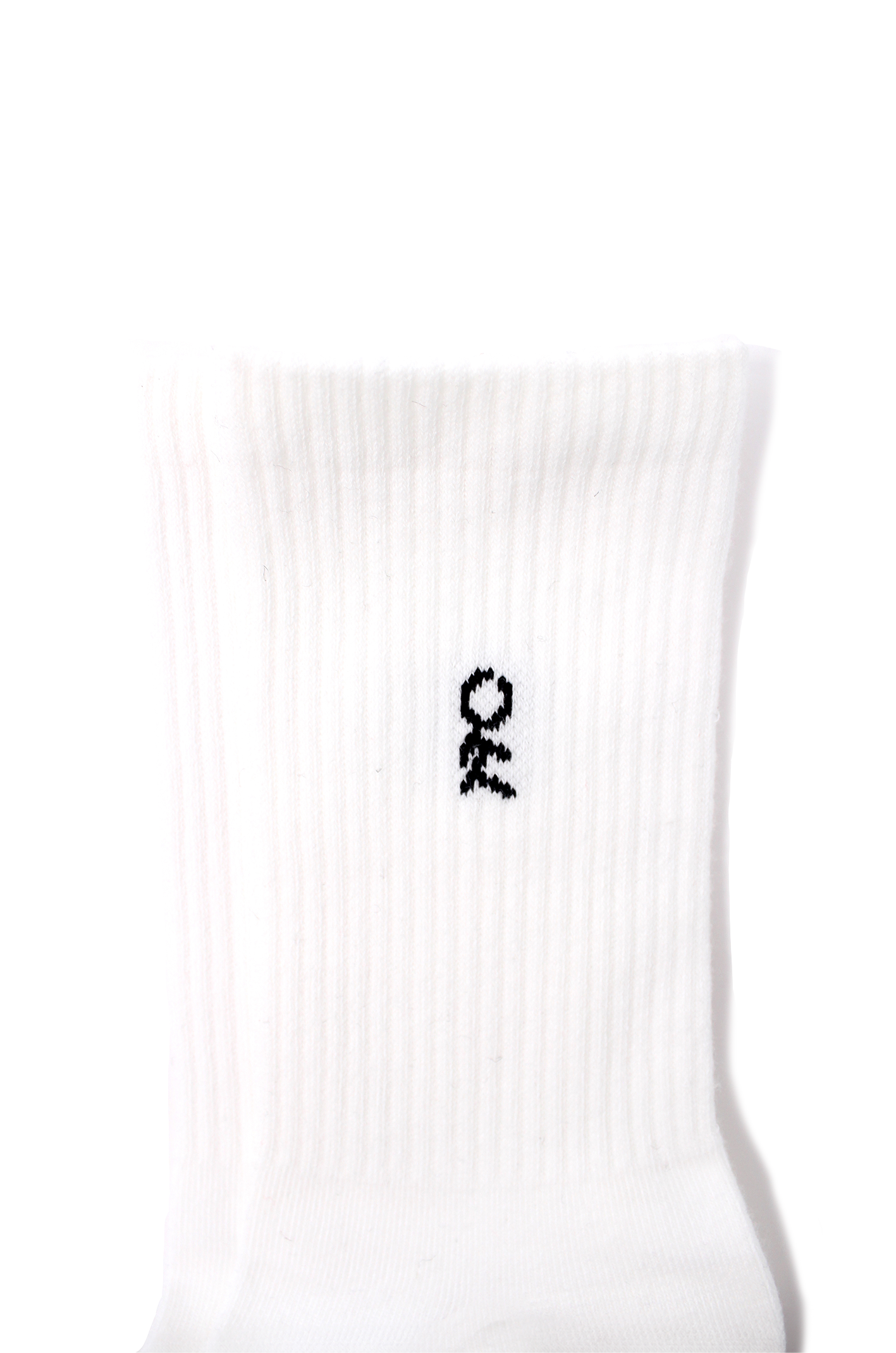 棉混螺紋白襪 White Socks in Cotton