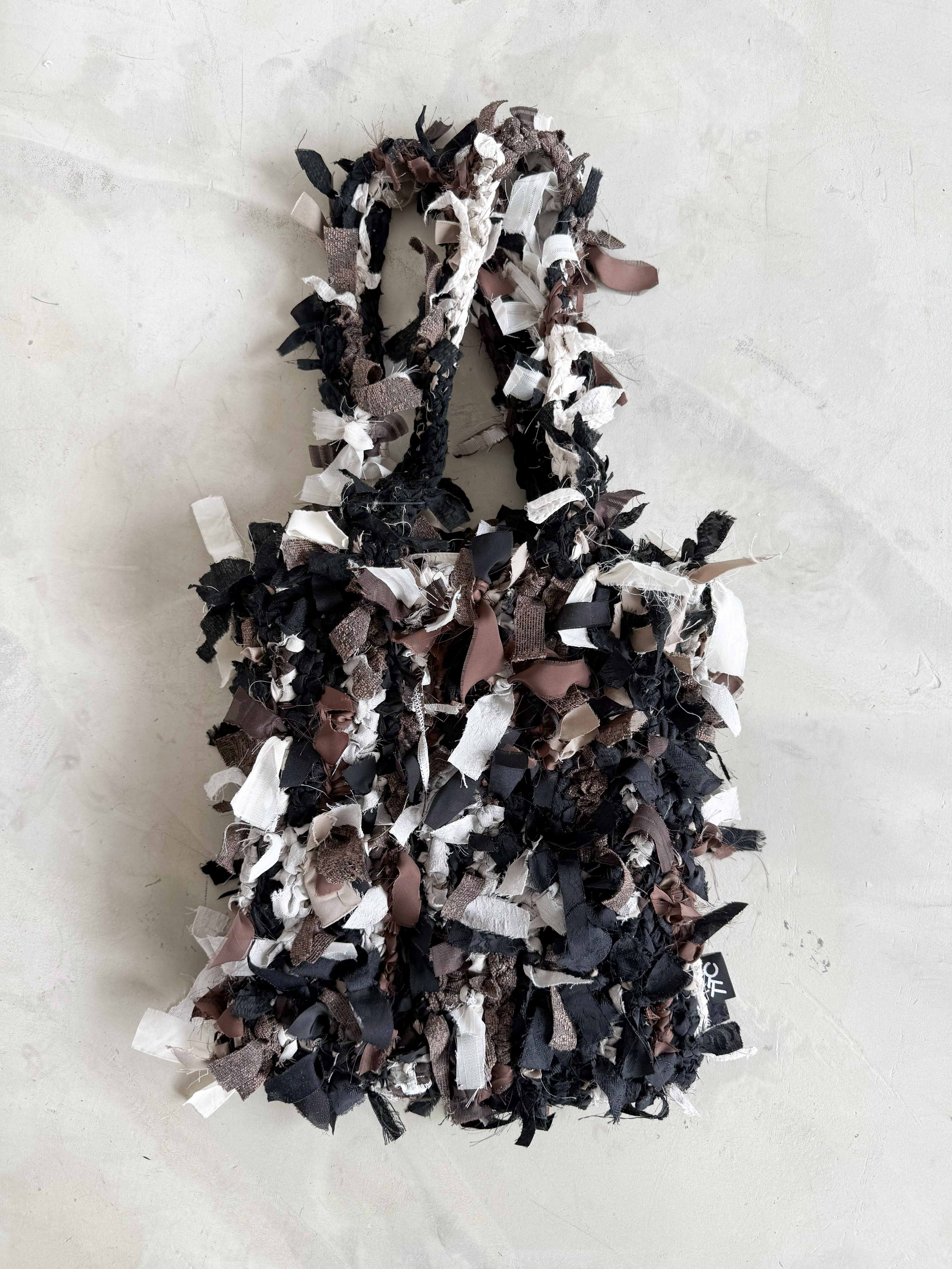 記憶編織袋｜再生編織提袋 Regenerated Crochet handbag No.38