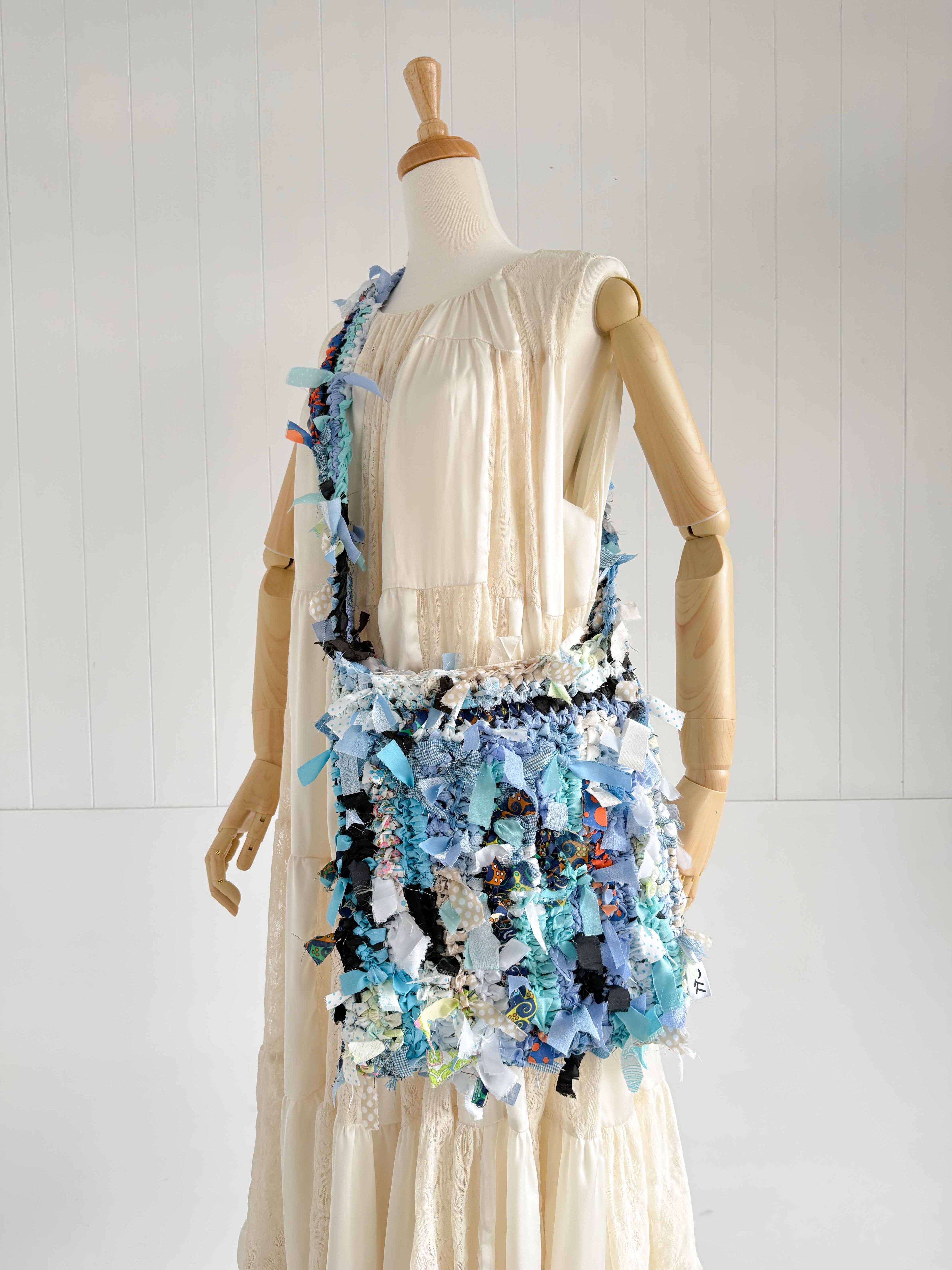 記憶編織袋｜再生編織提袋 Regenerated Crochet handbag No.41