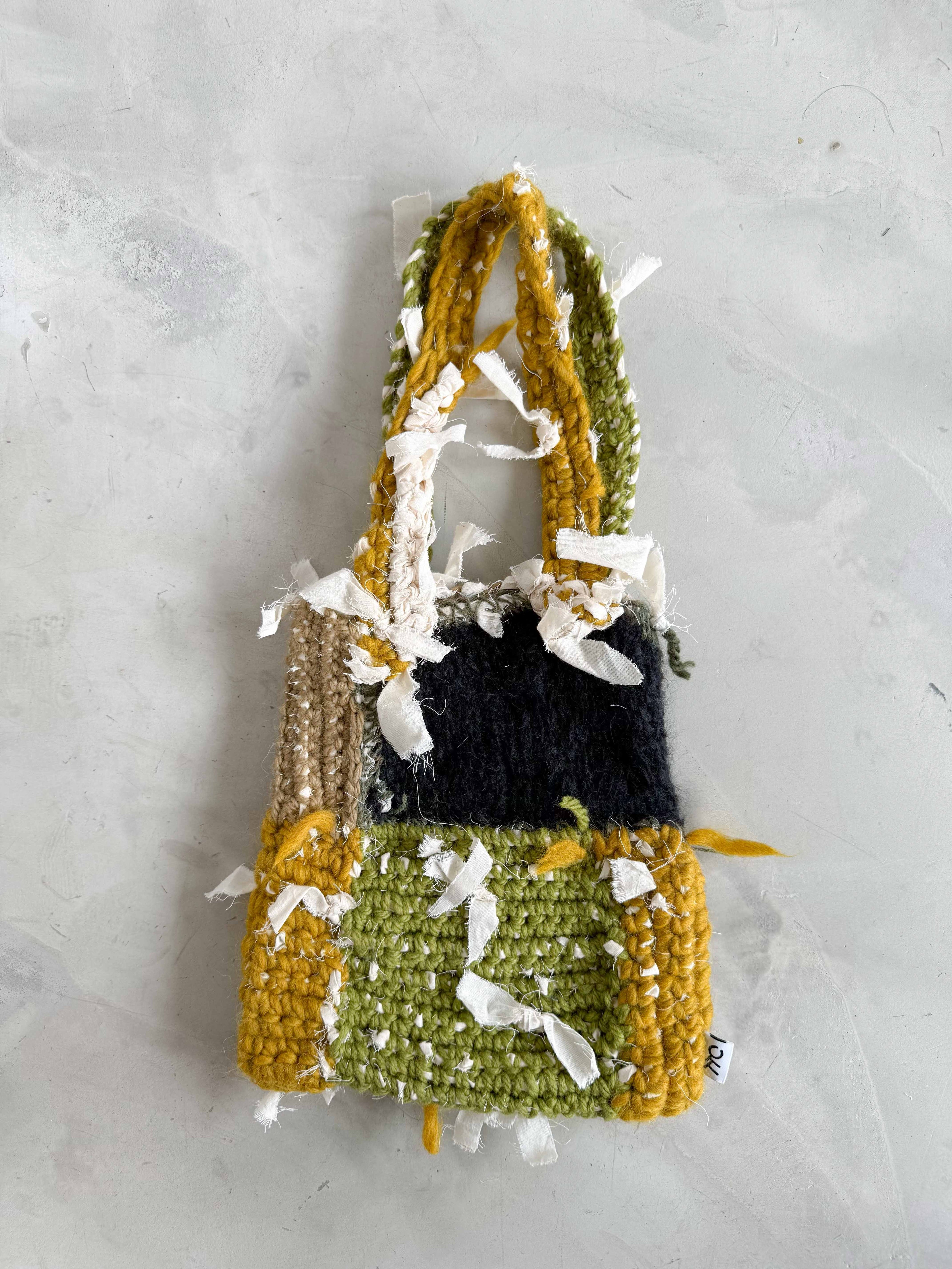 羊毛再生編織提袋 Regenerated Crochet handbag No.44