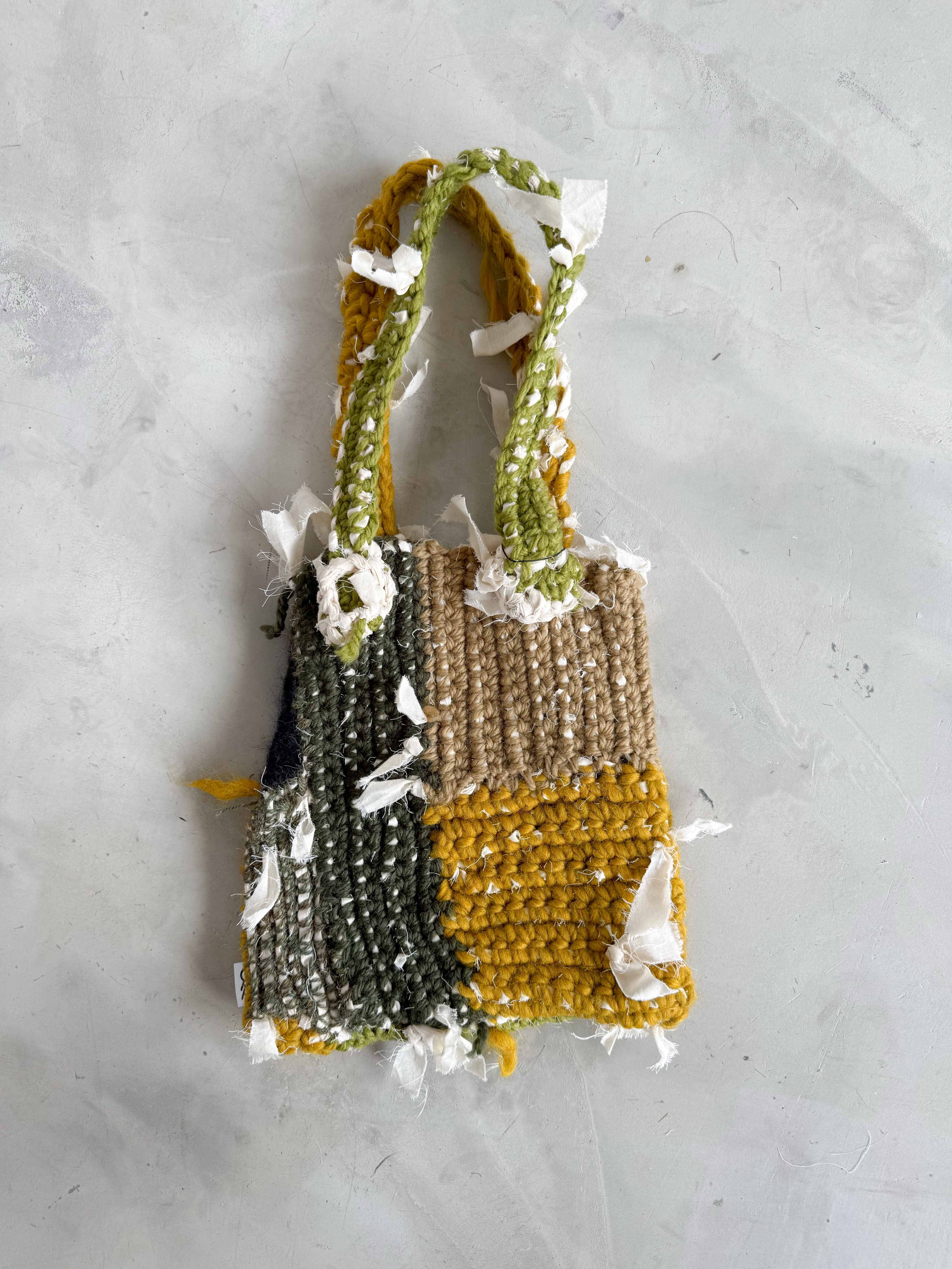 羊毛再生編織提袋 Regenerated Crochet handbag No.44