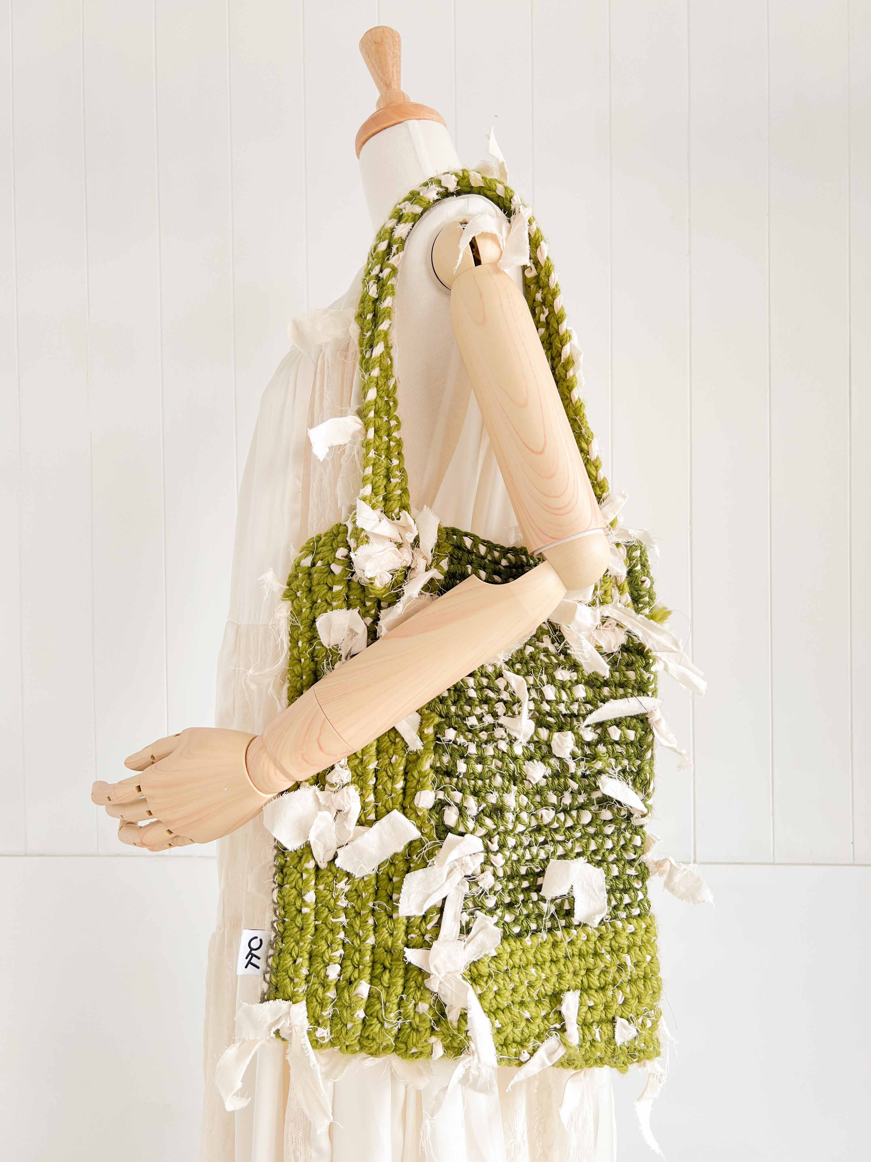 羊毛再生編織提袋 Regenerated Crochet handbag No.45