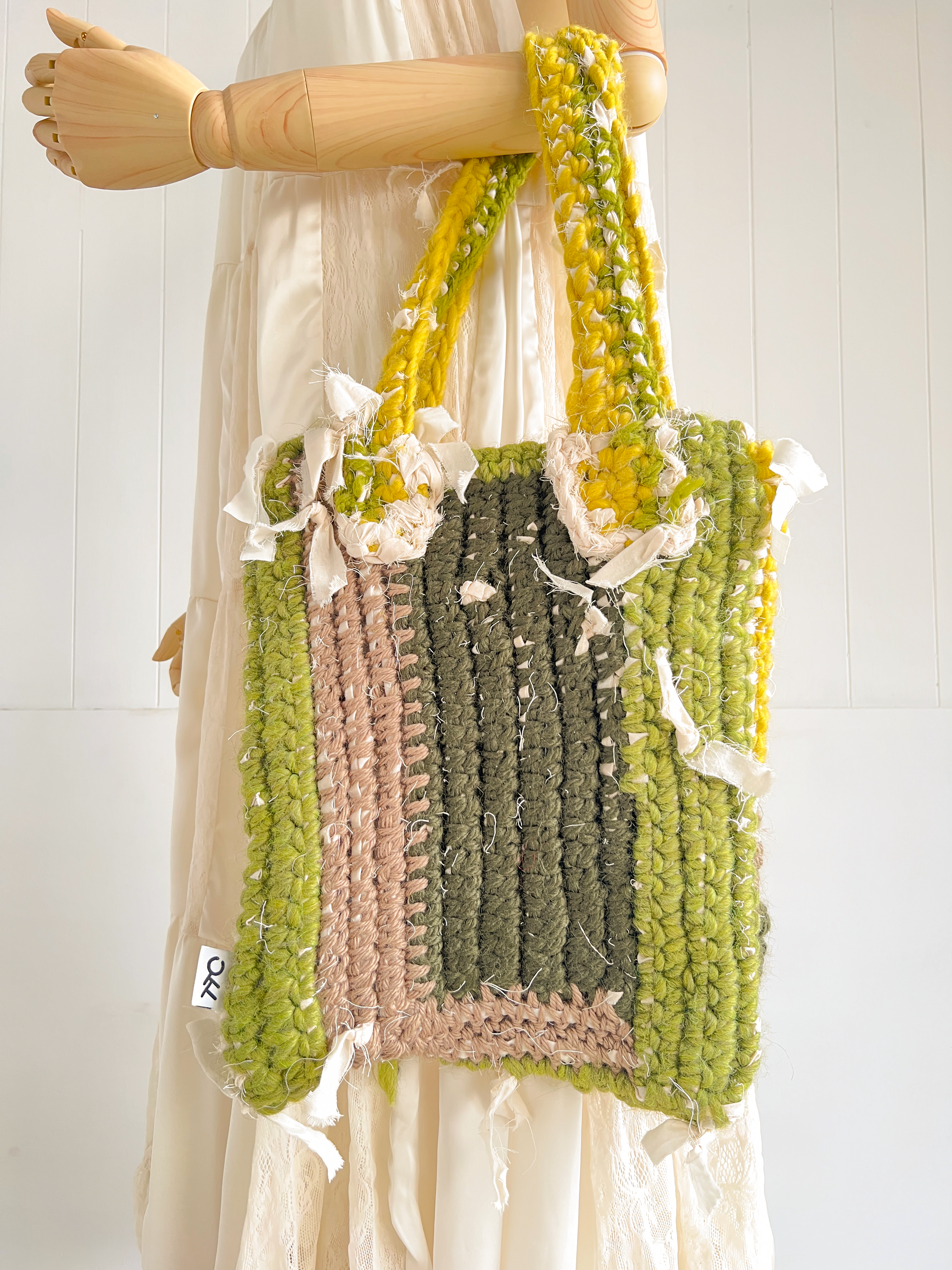 羊毛再生編織提袋 Regenerated Crochet handbag No.46