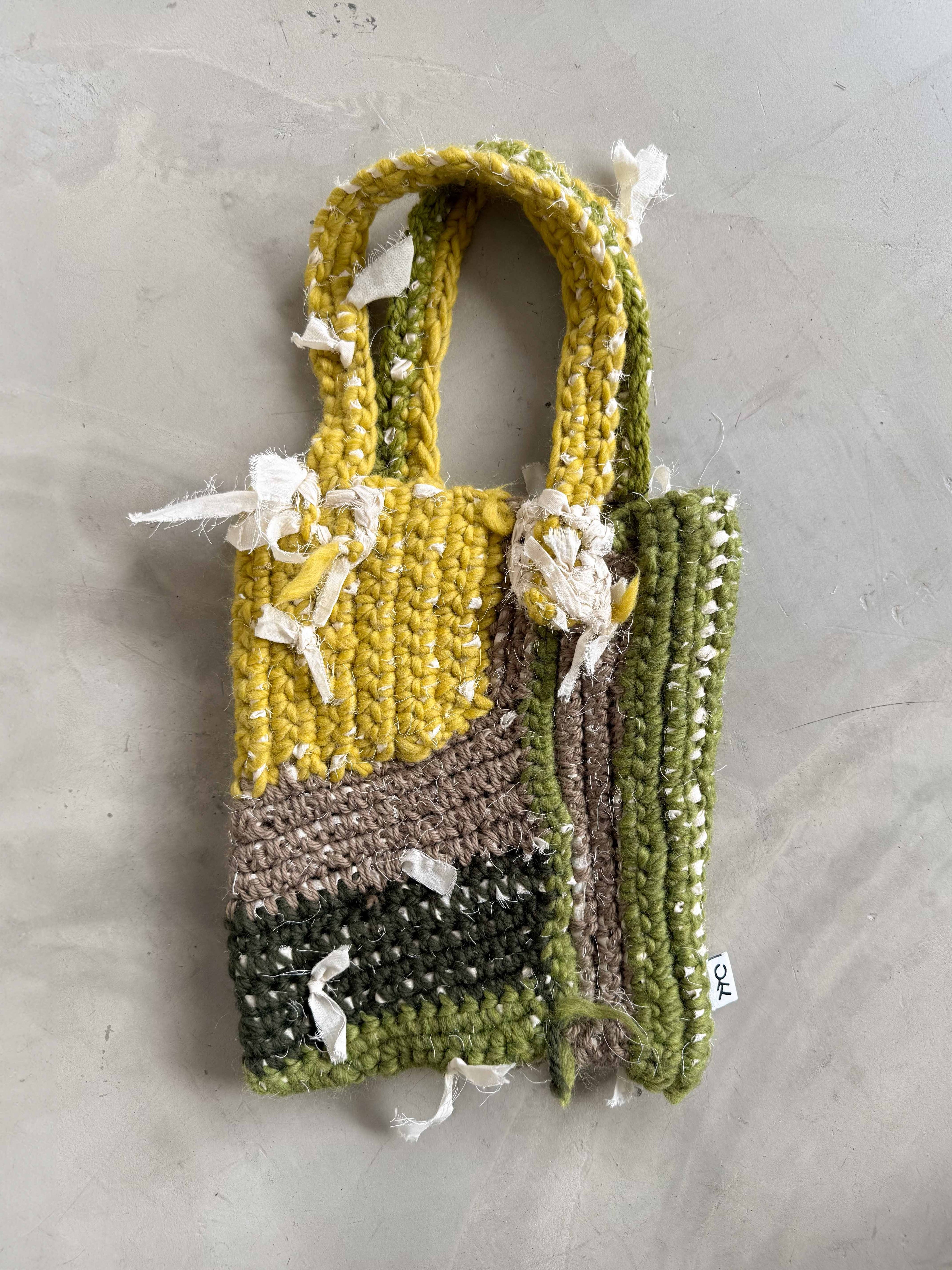 羊毛再生編織提袋 Regenerated Crochet handbag No.46