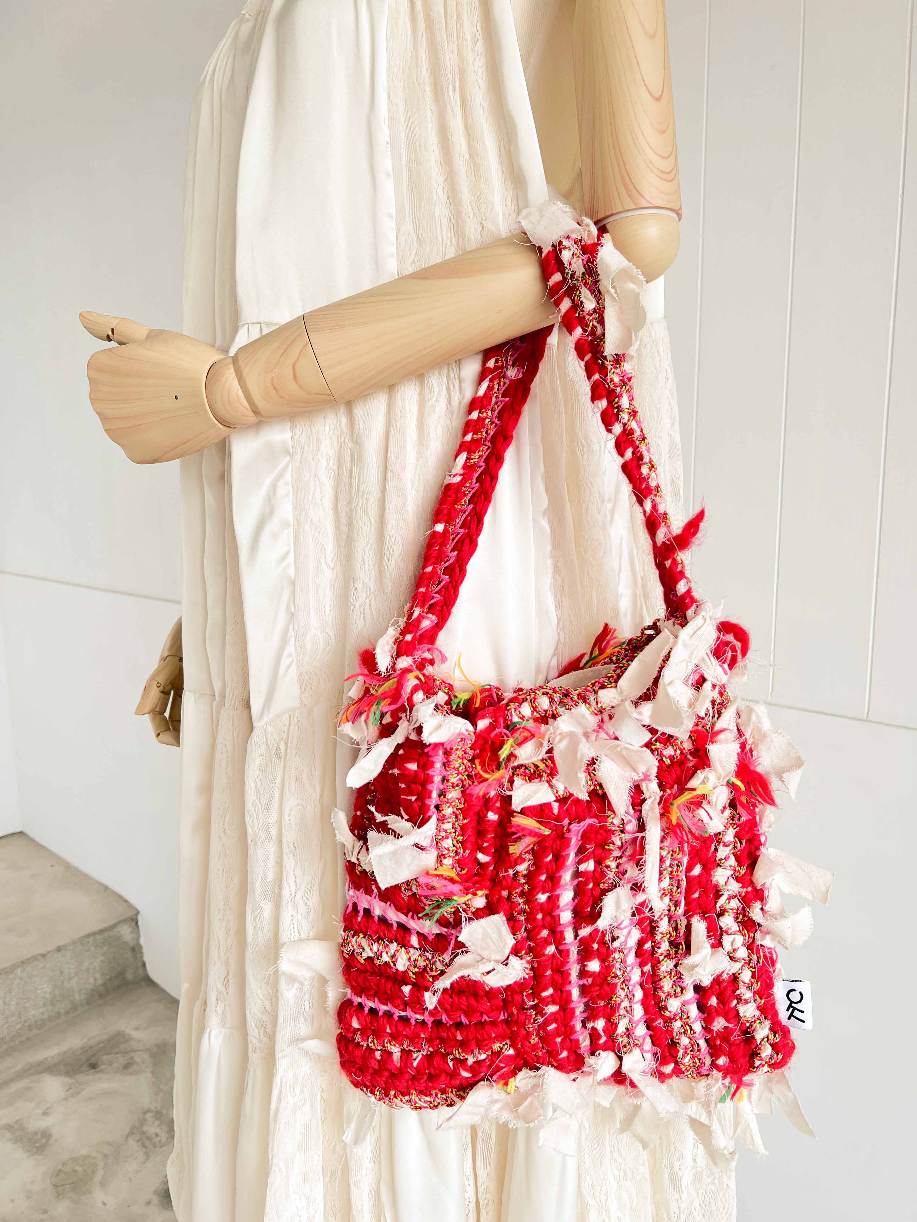 羊毛再生編織提袋 Regenerated Crochet handbag No.48