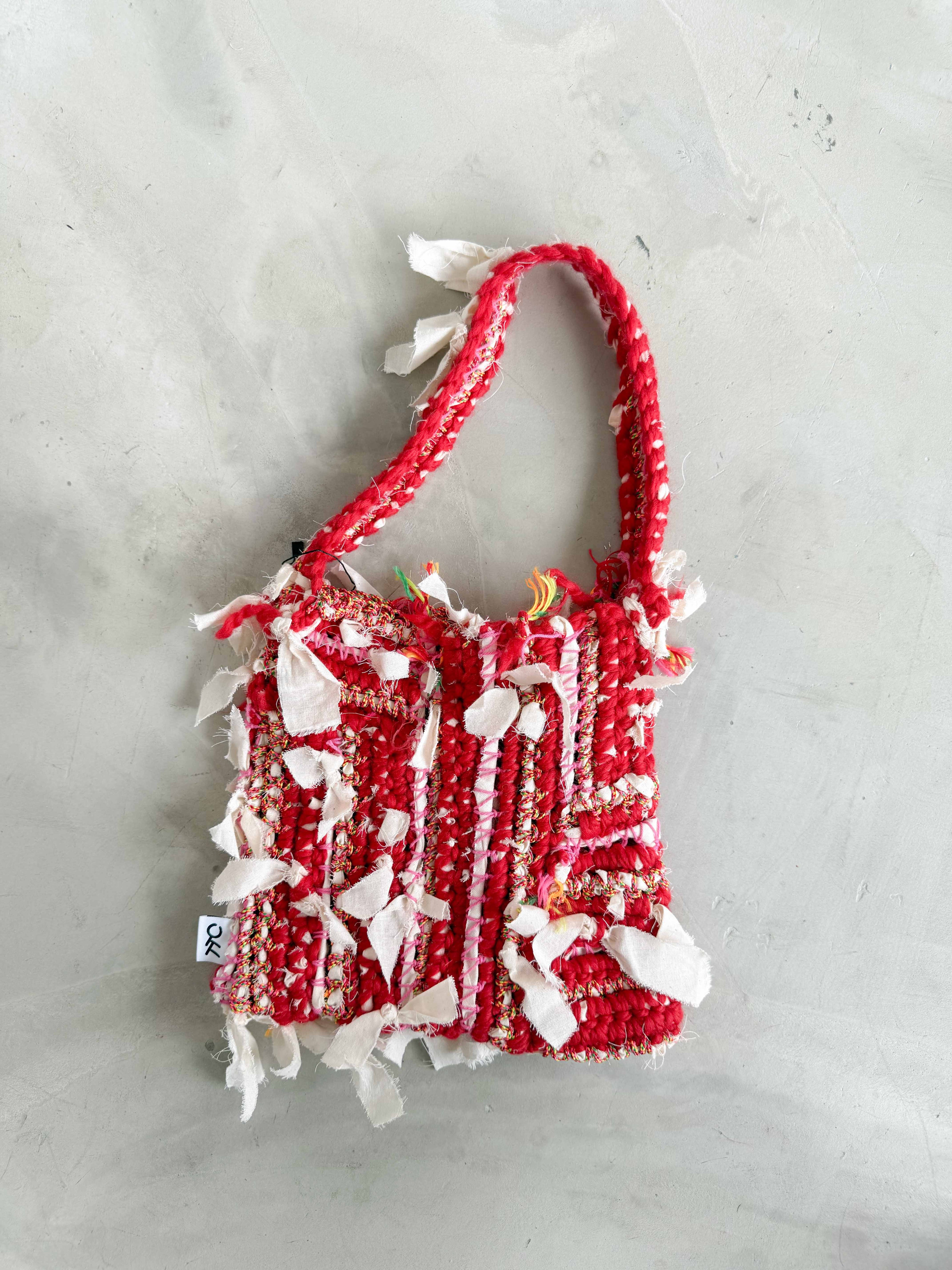 羊毛再生編織提袋 Regenerated Crochet handbag No.48