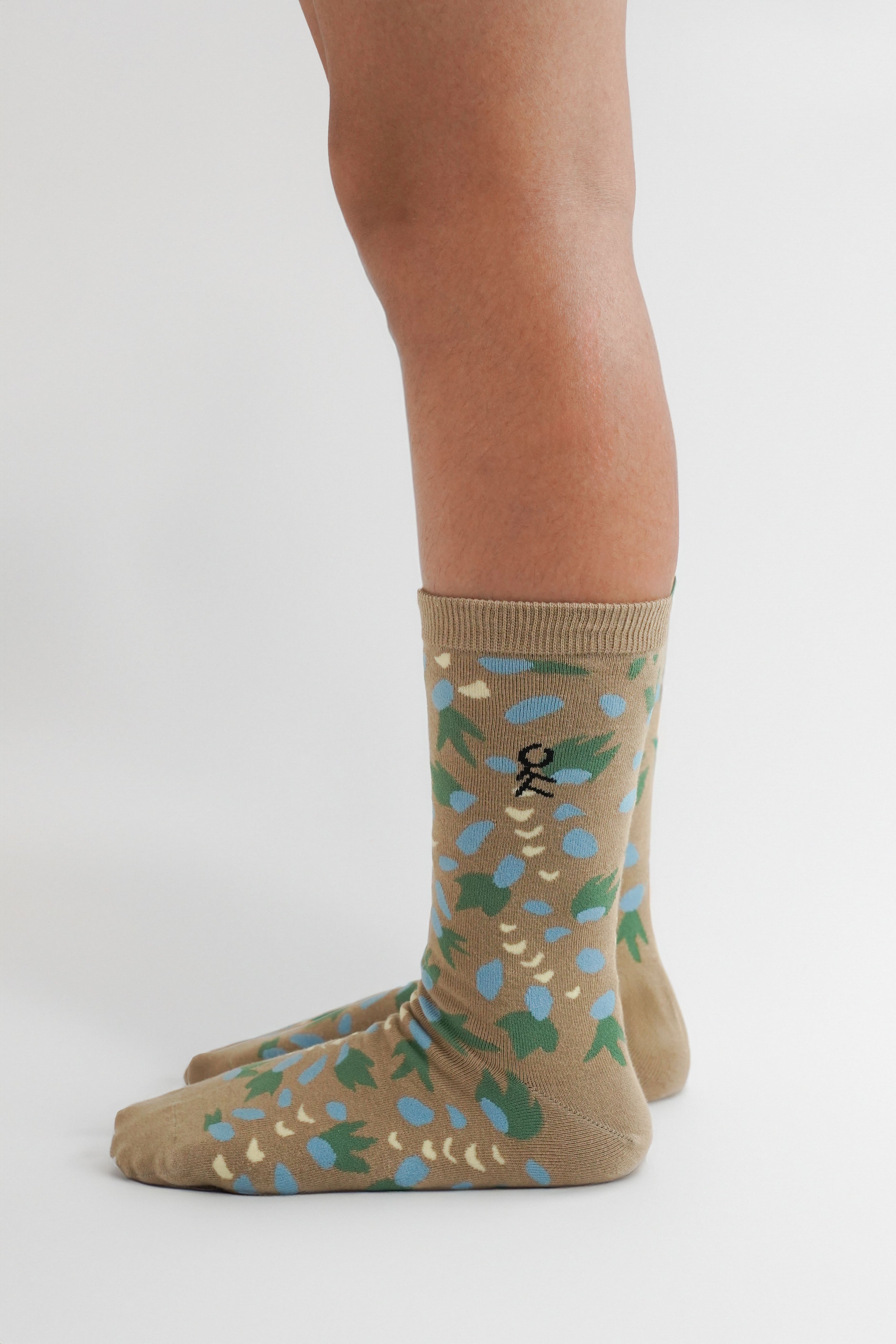 淺色提花襪 Pastel color jacquard socks