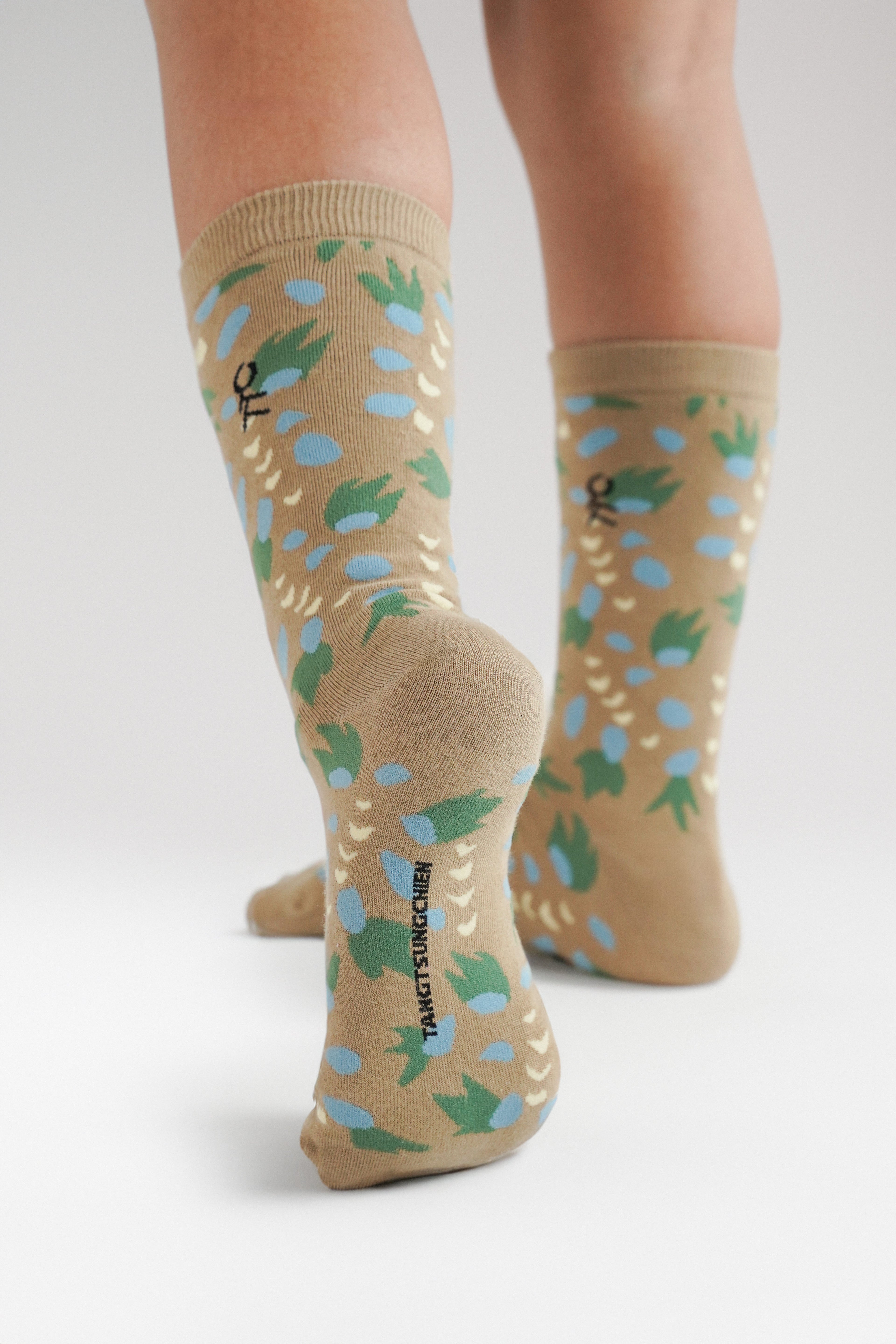 淺色提花襪 Pastel color jacquard socks