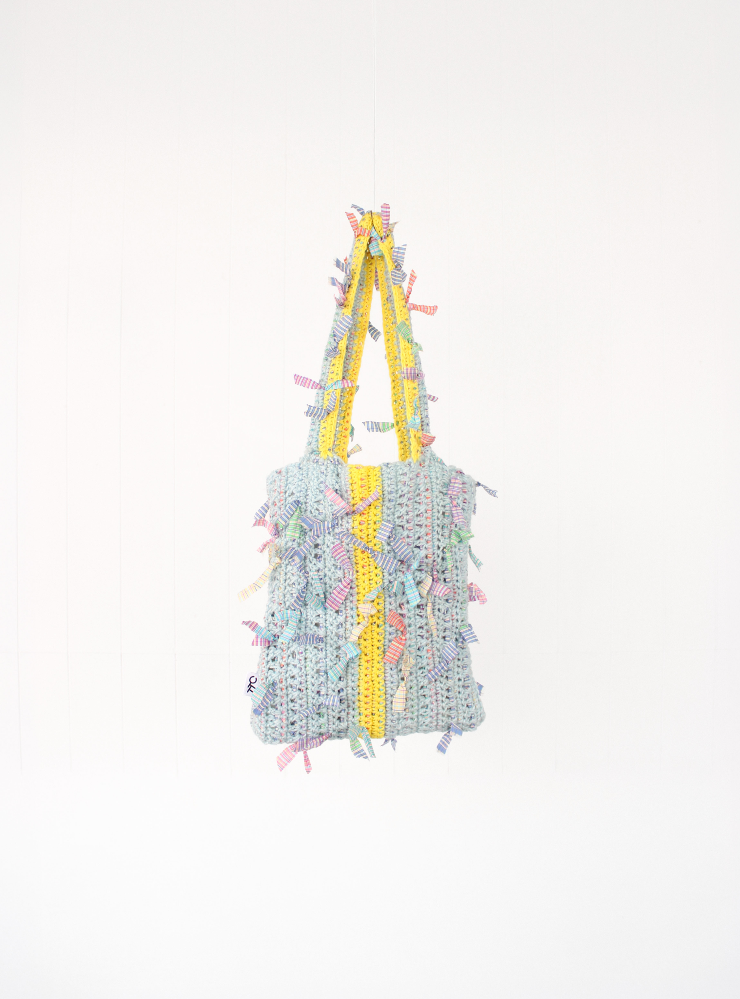 記憶編織袋｜再生編織提袋 Regenerated Crochet handbag YL14