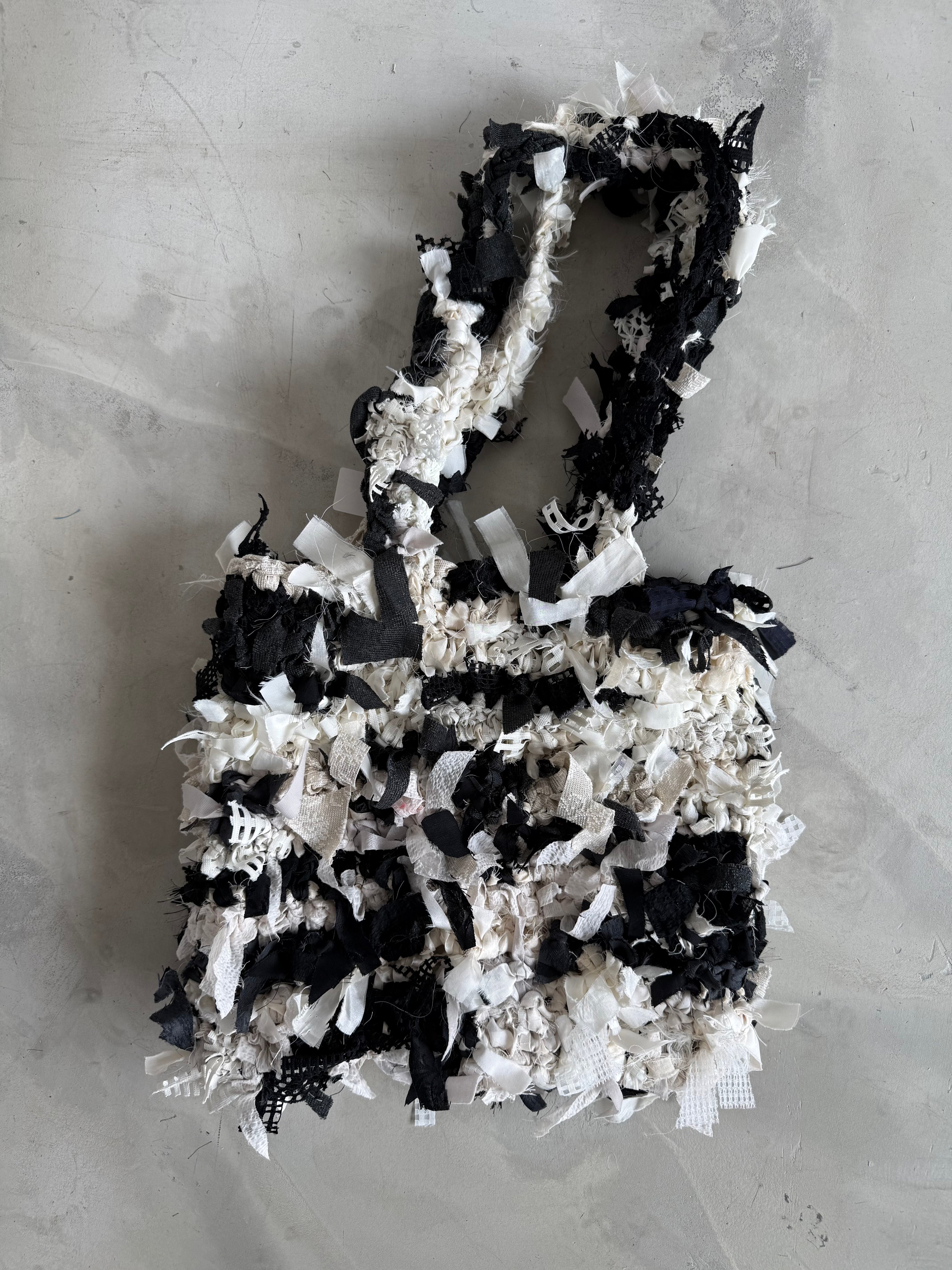 記憶編織袋｜再生編織提袋 Regenerated Crochet handbag No.39 (已售出)