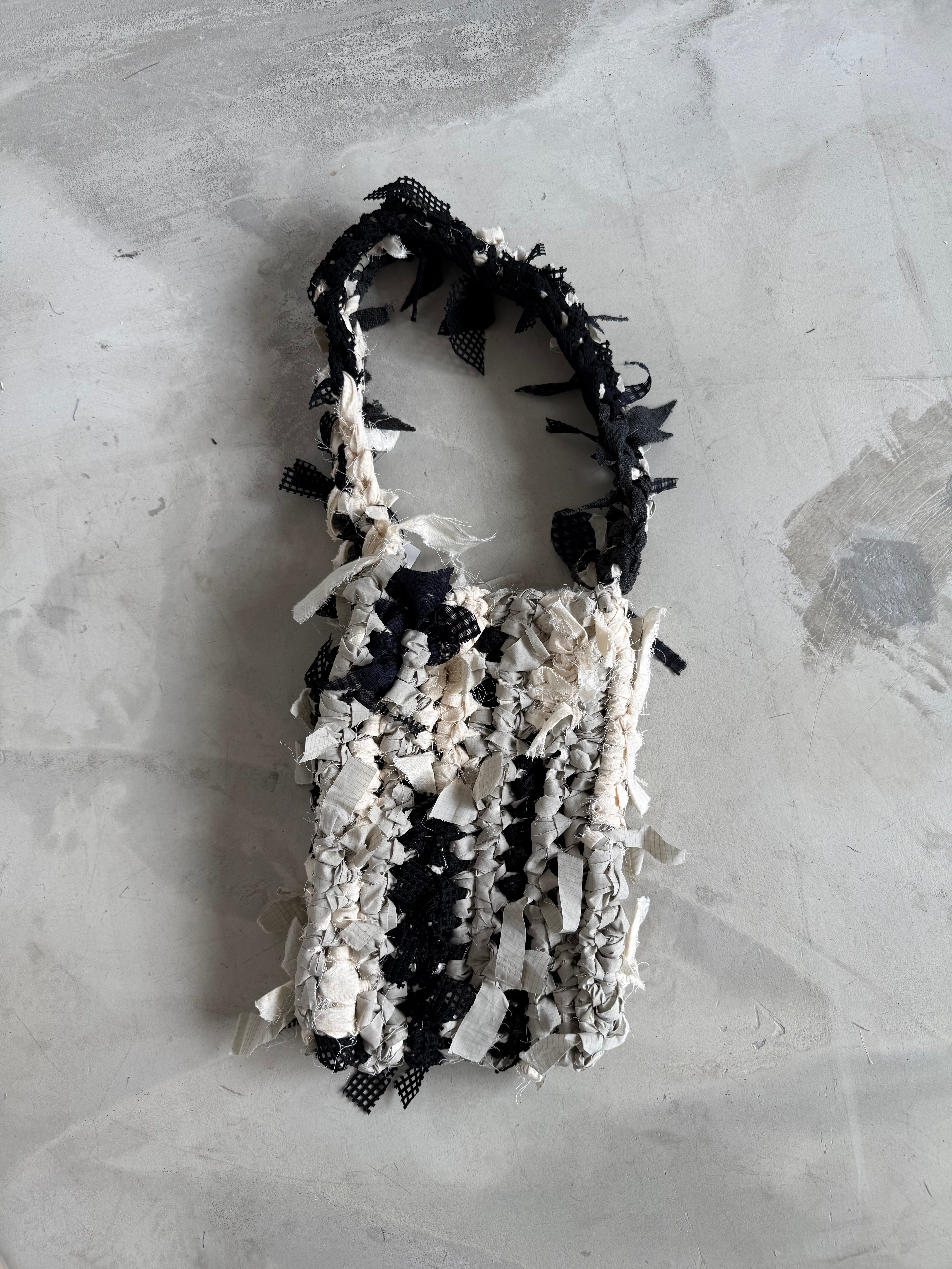 記憶編織袋｜再生編織提袋 Regenerated Crochet handbag No.37