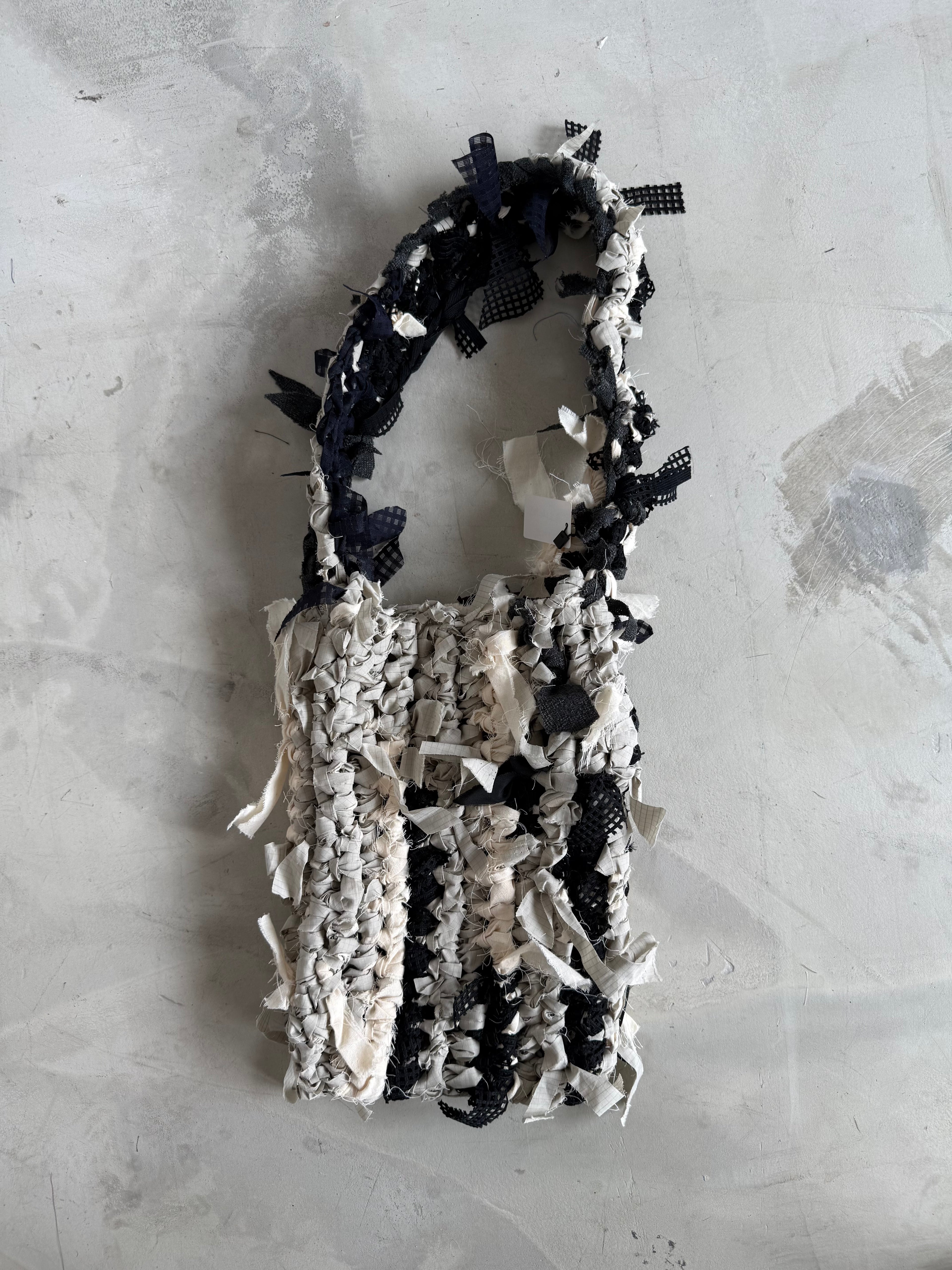 記憶編織袋｜再生編織提袋 Regenerated Crochet handbag No.37