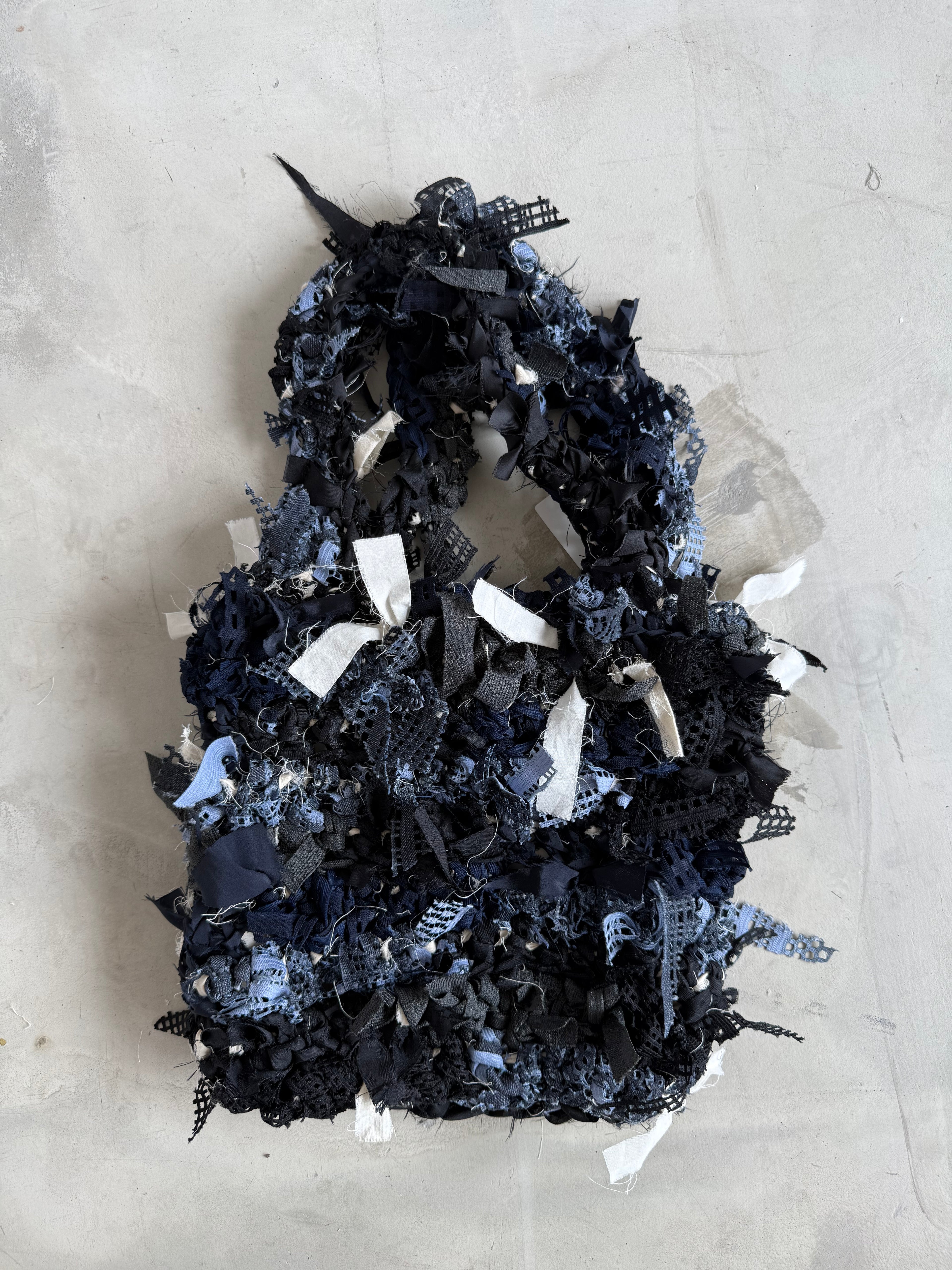 記憶編織袋｜再生編織提袋 Regenerated Crochet handbag No.36 (已售出)