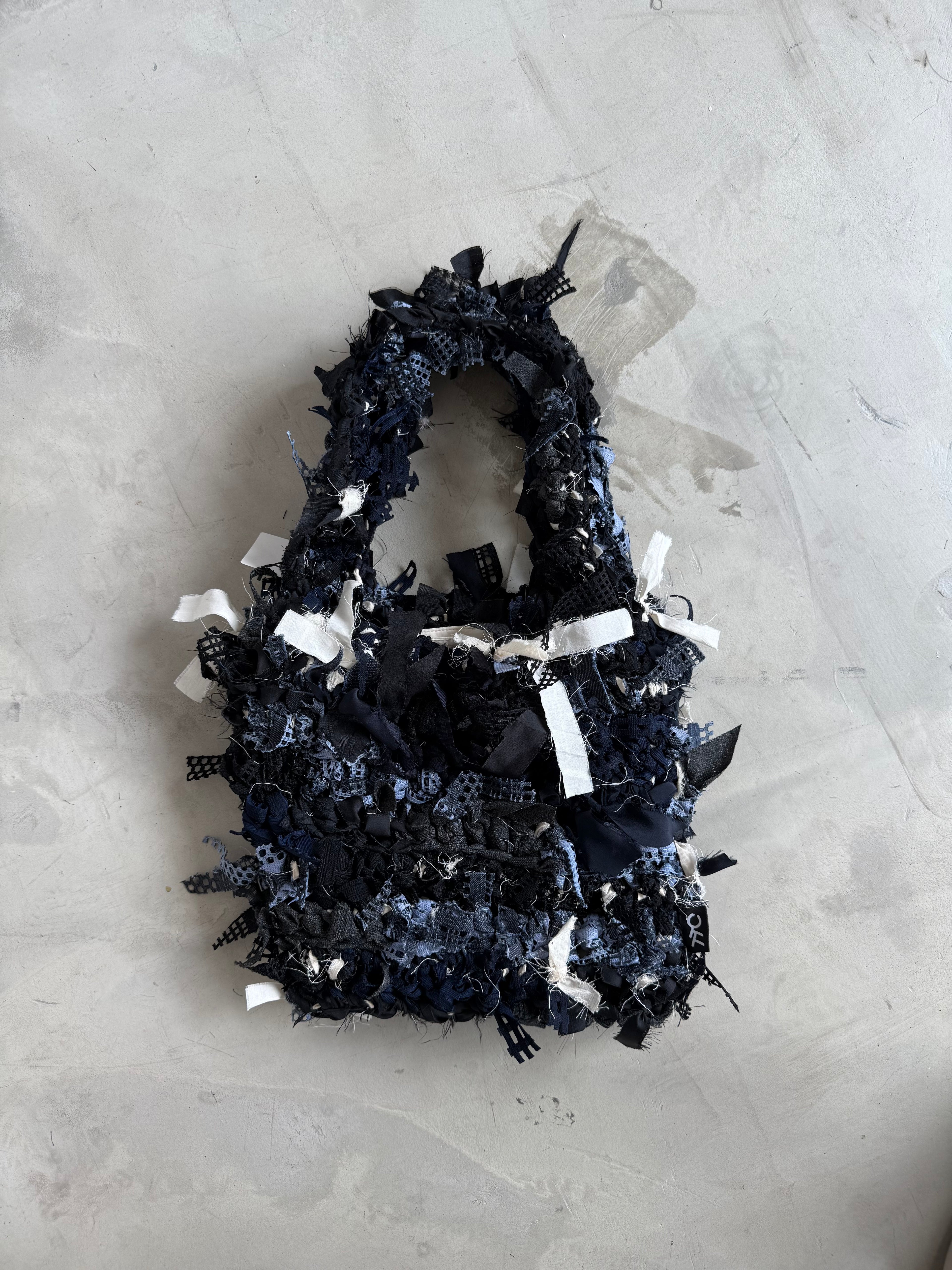 記憶編織袋｜再生編織提袋 Regenerated Crochet handbag No.36 (已售出)