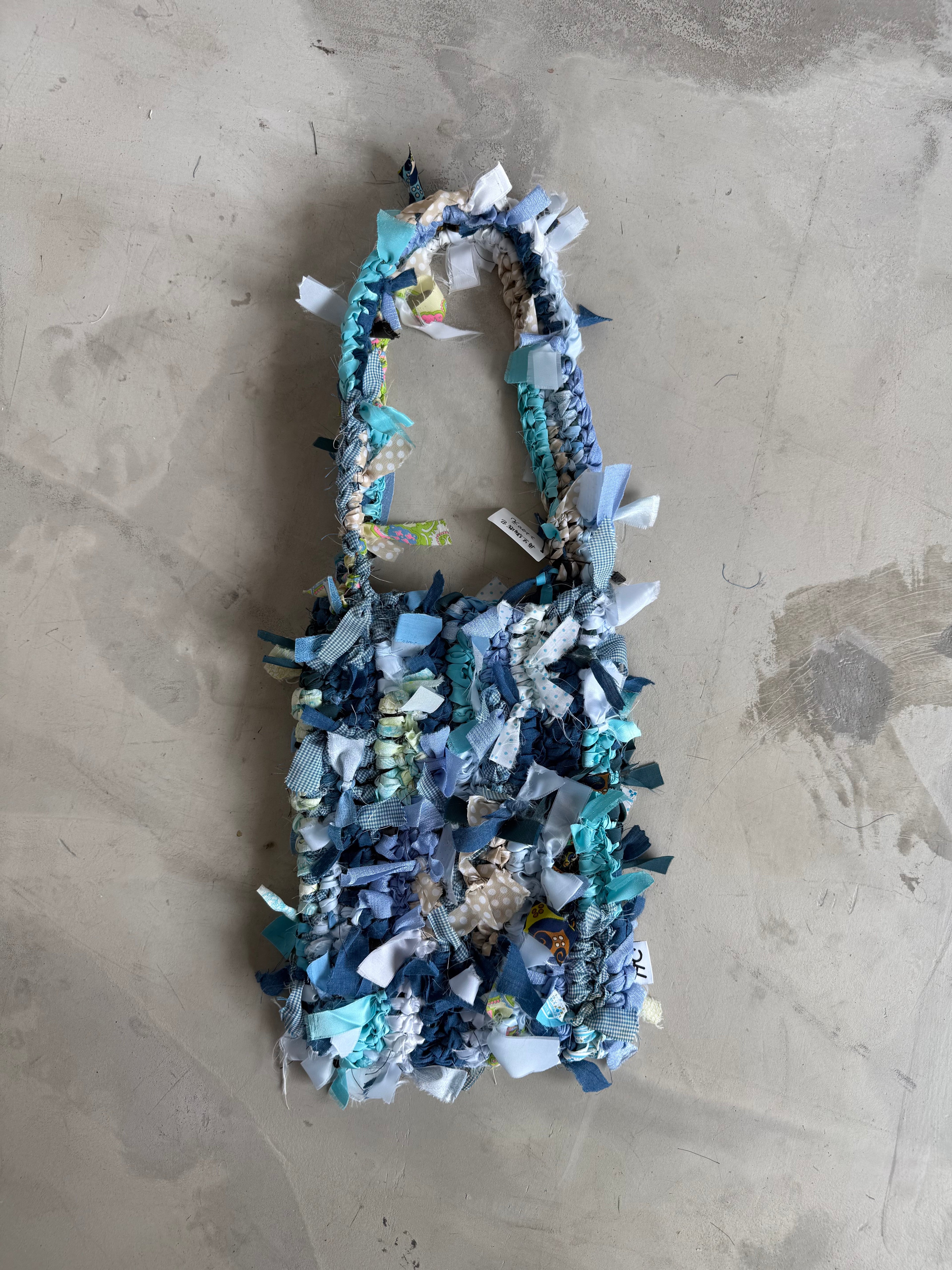 記憶編織袋｜再生編織提袋 Regenerated Crochet handbag No.40 (已售出)