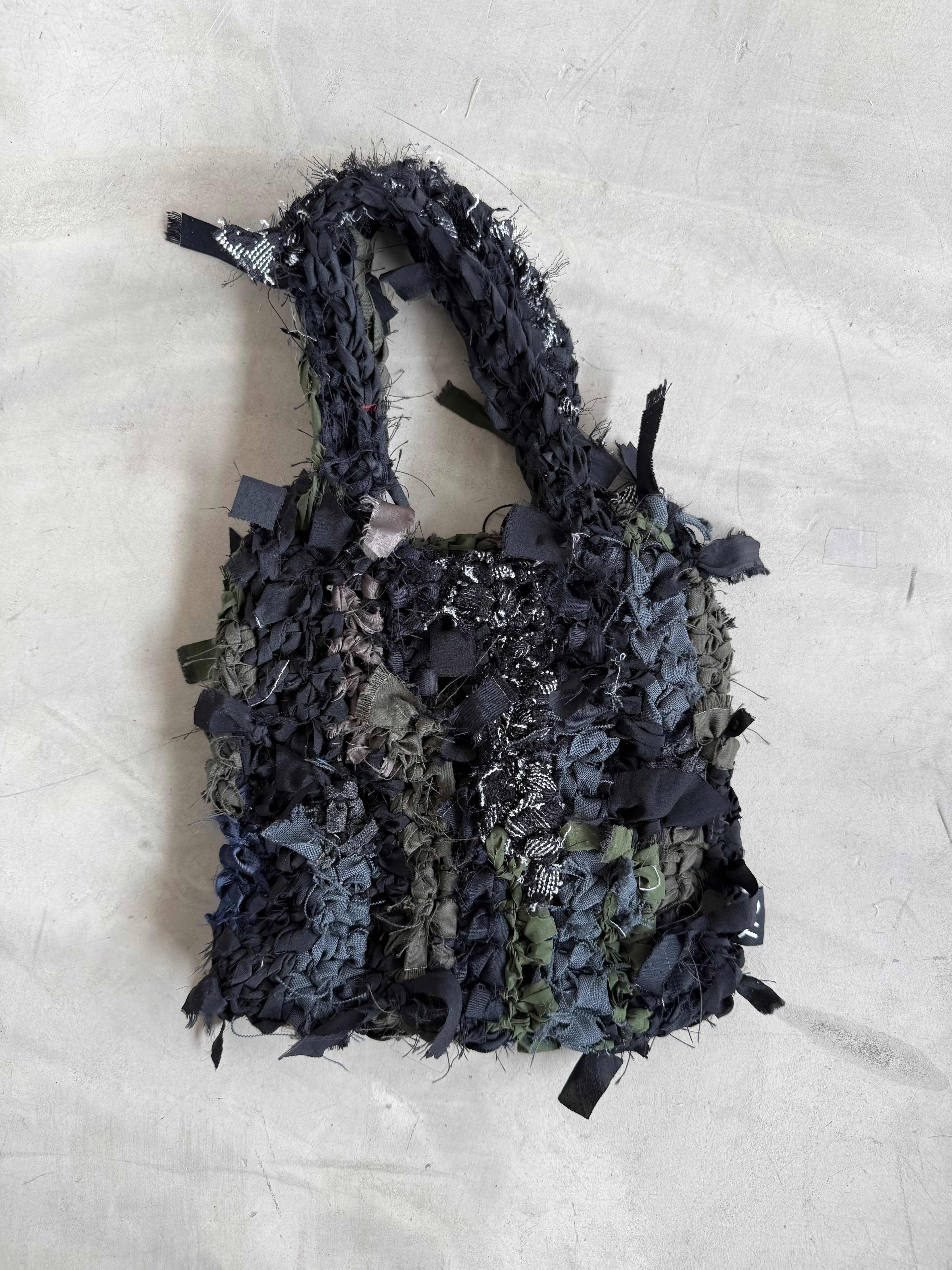 記憶編織袋｜再生編織提袋 Regenerated Crochet handbag No.34