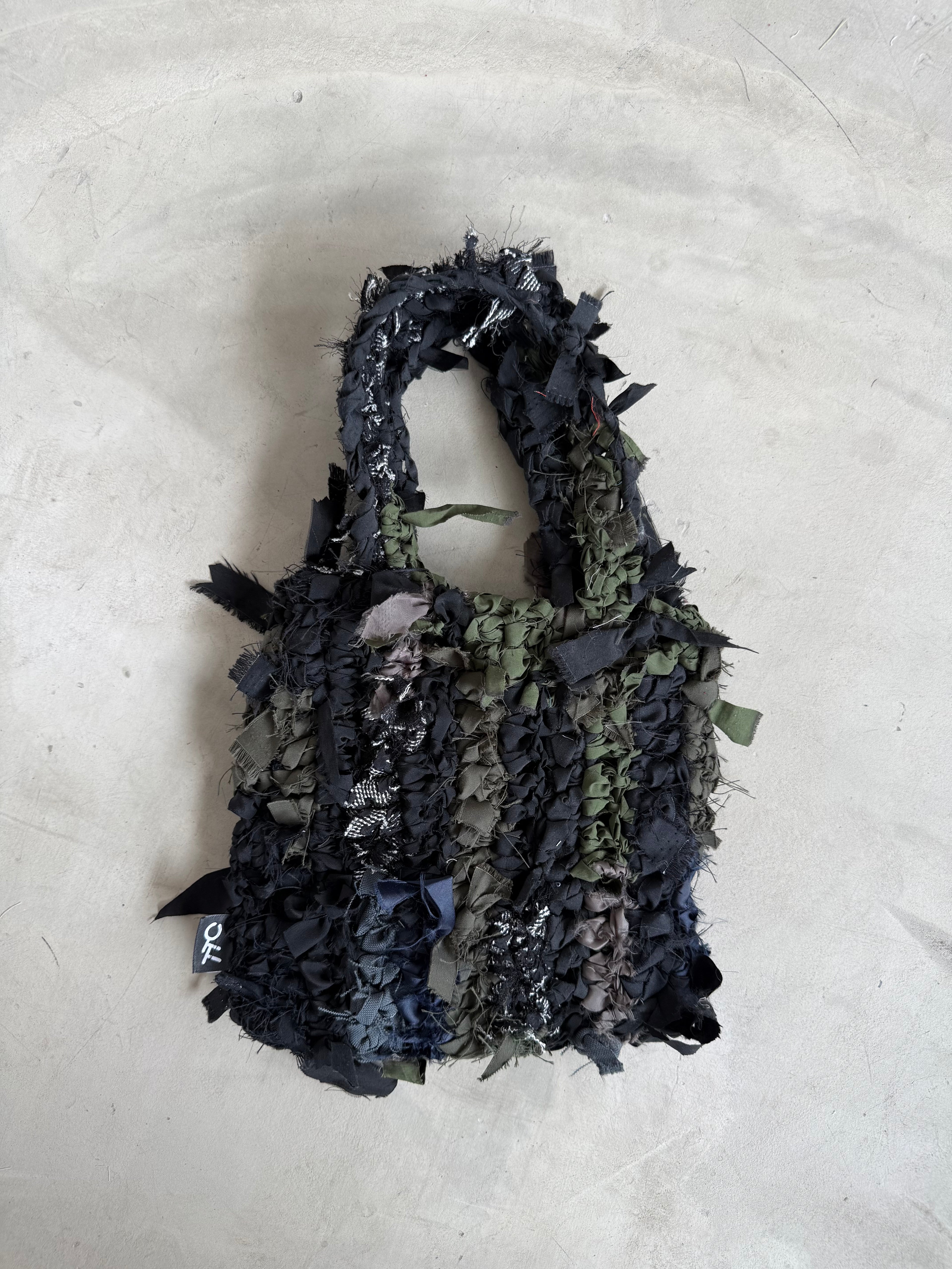 記憶編織袋｜再生編織提袋 Regenerated Crochet handbag No.34